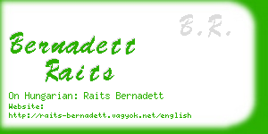 bernadett raits business card